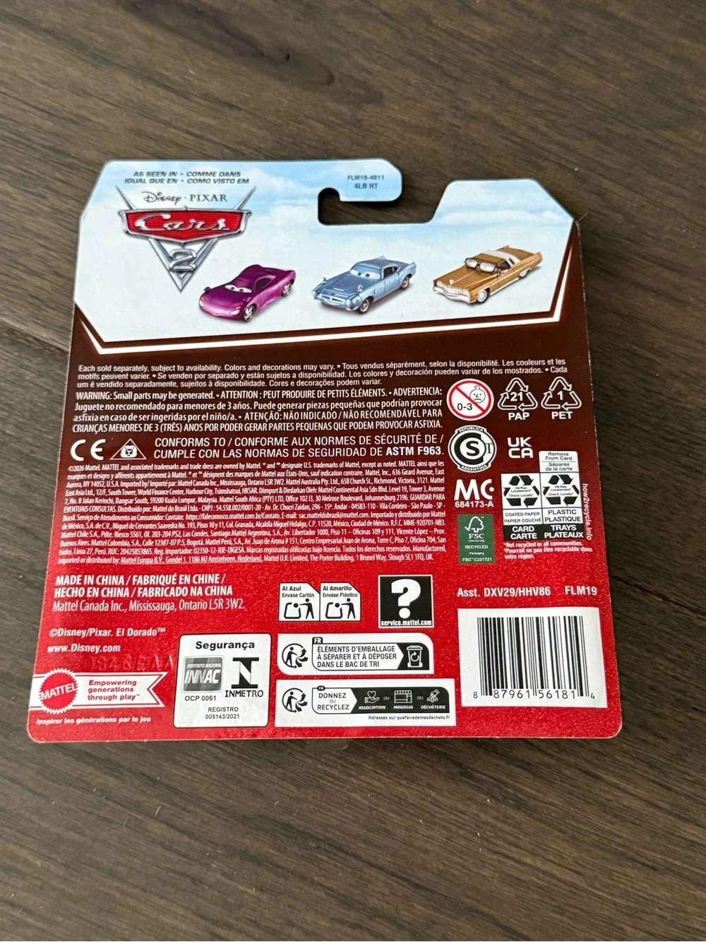 Mattel Cars 2 Carla Veloso Die-Cast Toy Car 20th Anniversary